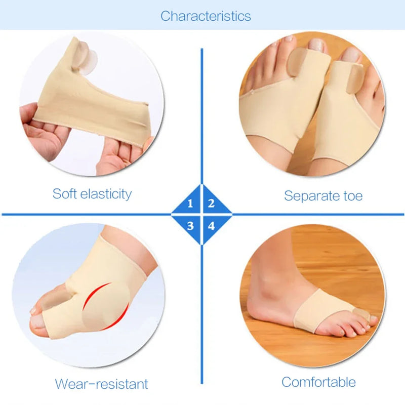 Separador Toe, hálux valgo, corrector joanete, órteses, osso, ajustador polegar, pedicure, alisador meia